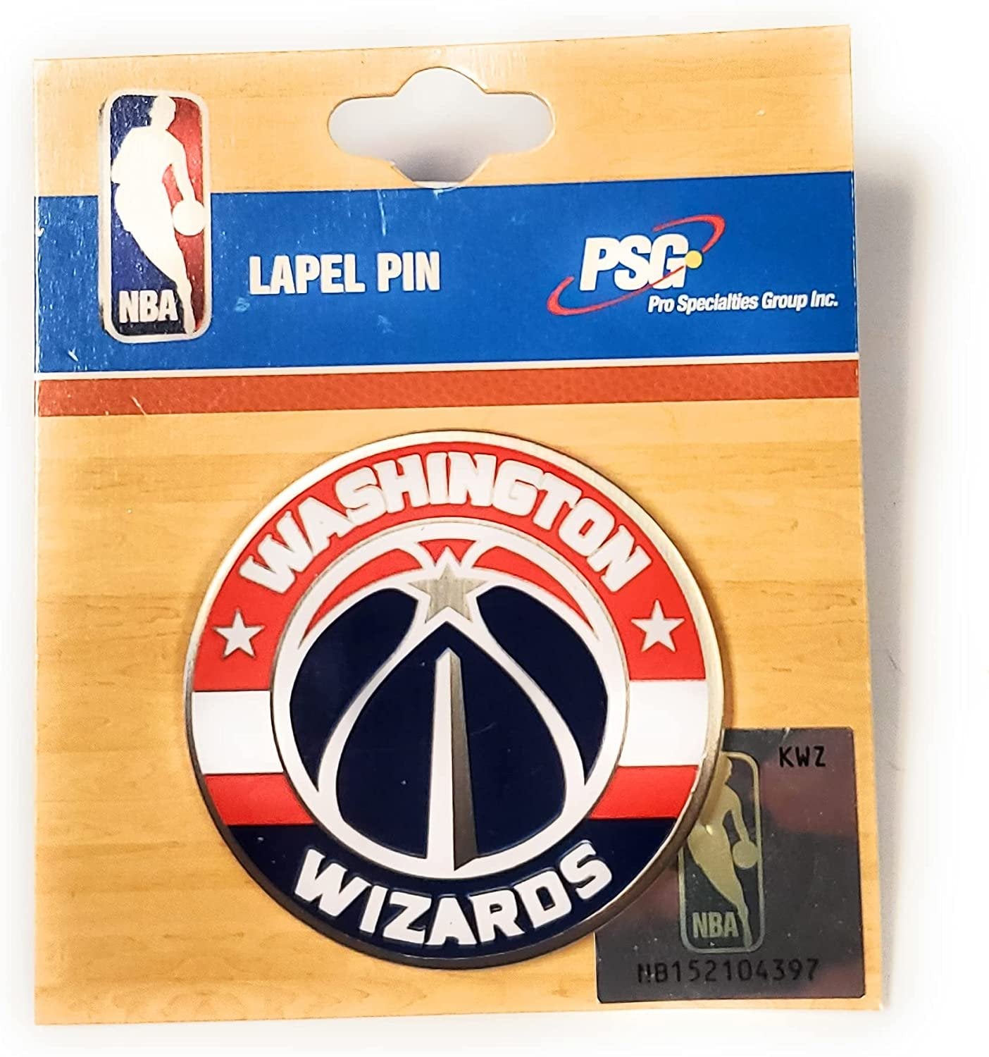 Washington Wizards Metal Hat Lapel Pin Basketball