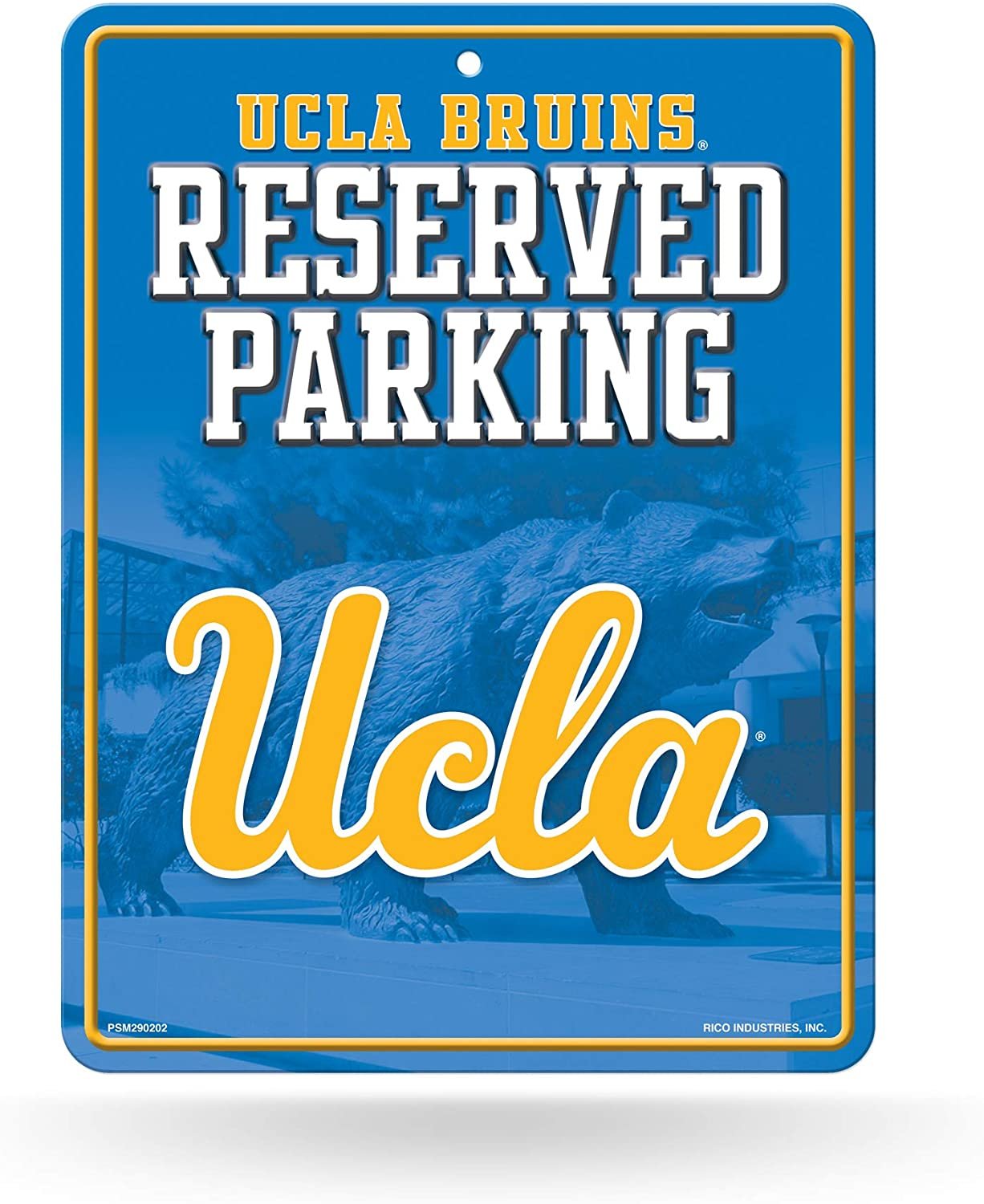 NCAA UCLA Bruins 8-inch by 11-inch Metal Parking Sign Décor