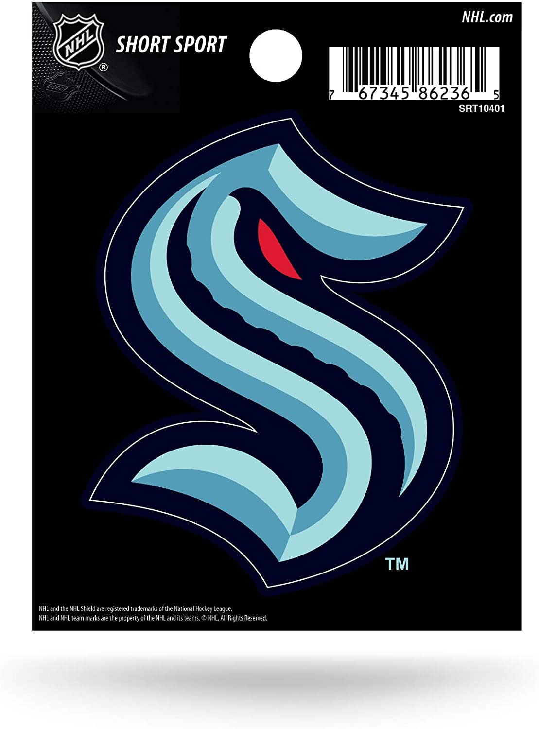 NHL Seattle Kraken Die Cut Team Logo Short Sport Sticker