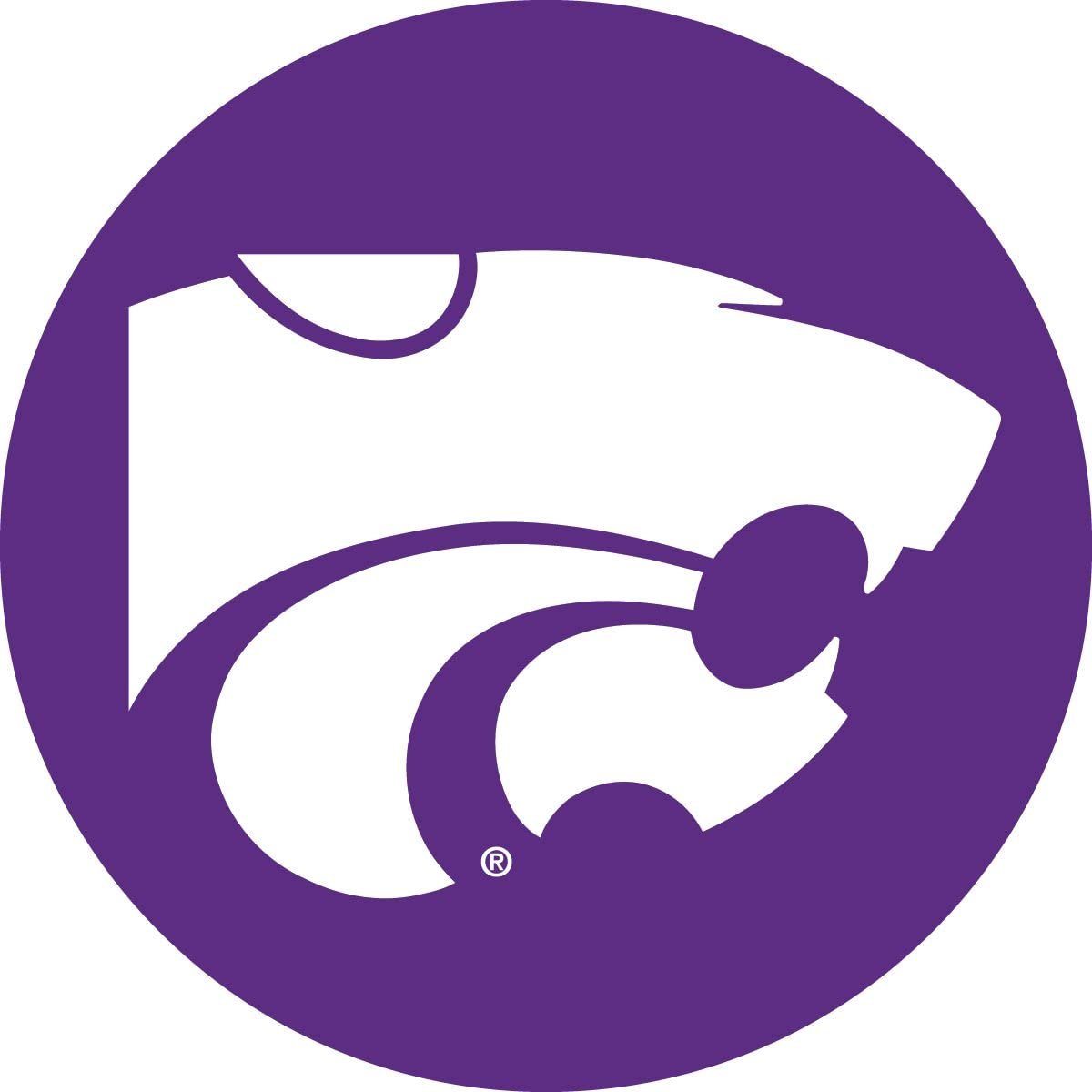 RR Kansas State Wildcats 4" Round Vinyl Magnet Auto Home University of