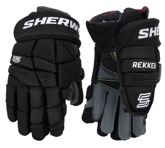SHERWOOD REKKER LEGEND PRO HOCKEY GLOVES - JUNIOR