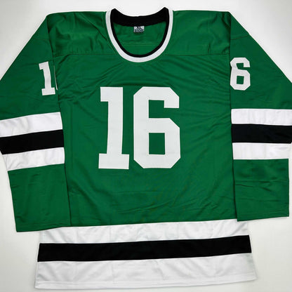Autographed/Signed Joe Pavelski Dallas Green Retro Hockey Jersey JSA COA