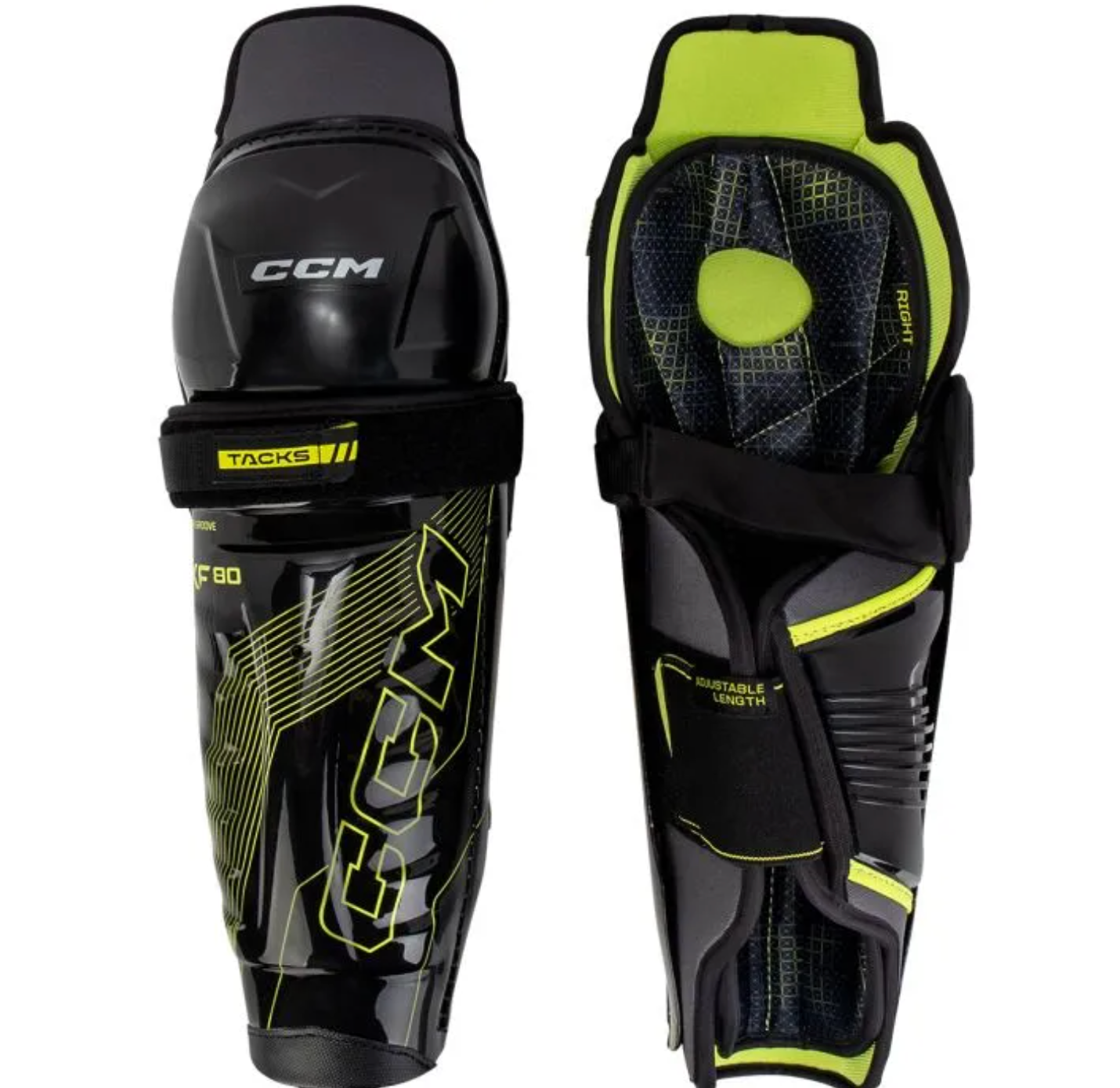 CCM TACKS XF80 SHIN GUARDS