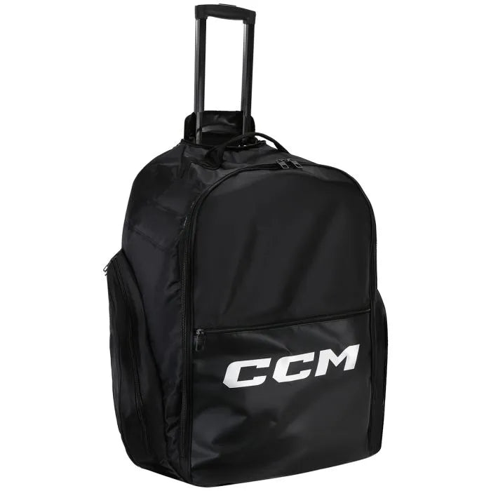 CCM 490 PLAYER BLACK ROLLING BACKPACK BAG