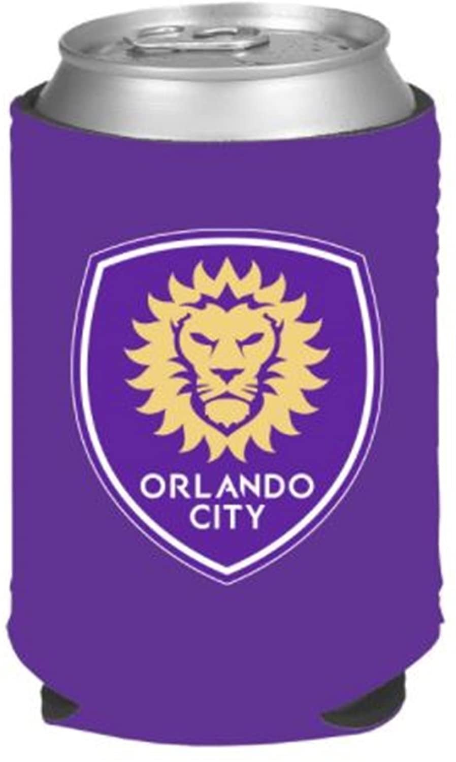 Orlando City SC Lions CAN Beverage Insulator Neoprene Holder Cooler FC SC Soccer MLS