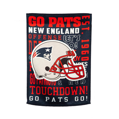 New England Patriots Premium Double Sided Banner Flag 28x44 Inch Fan Rules Design Indoor Outdoor