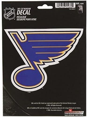 St Louis Blues 5" Flat Vinyl Die Cut Decal Window Bumper Sticker Hockey