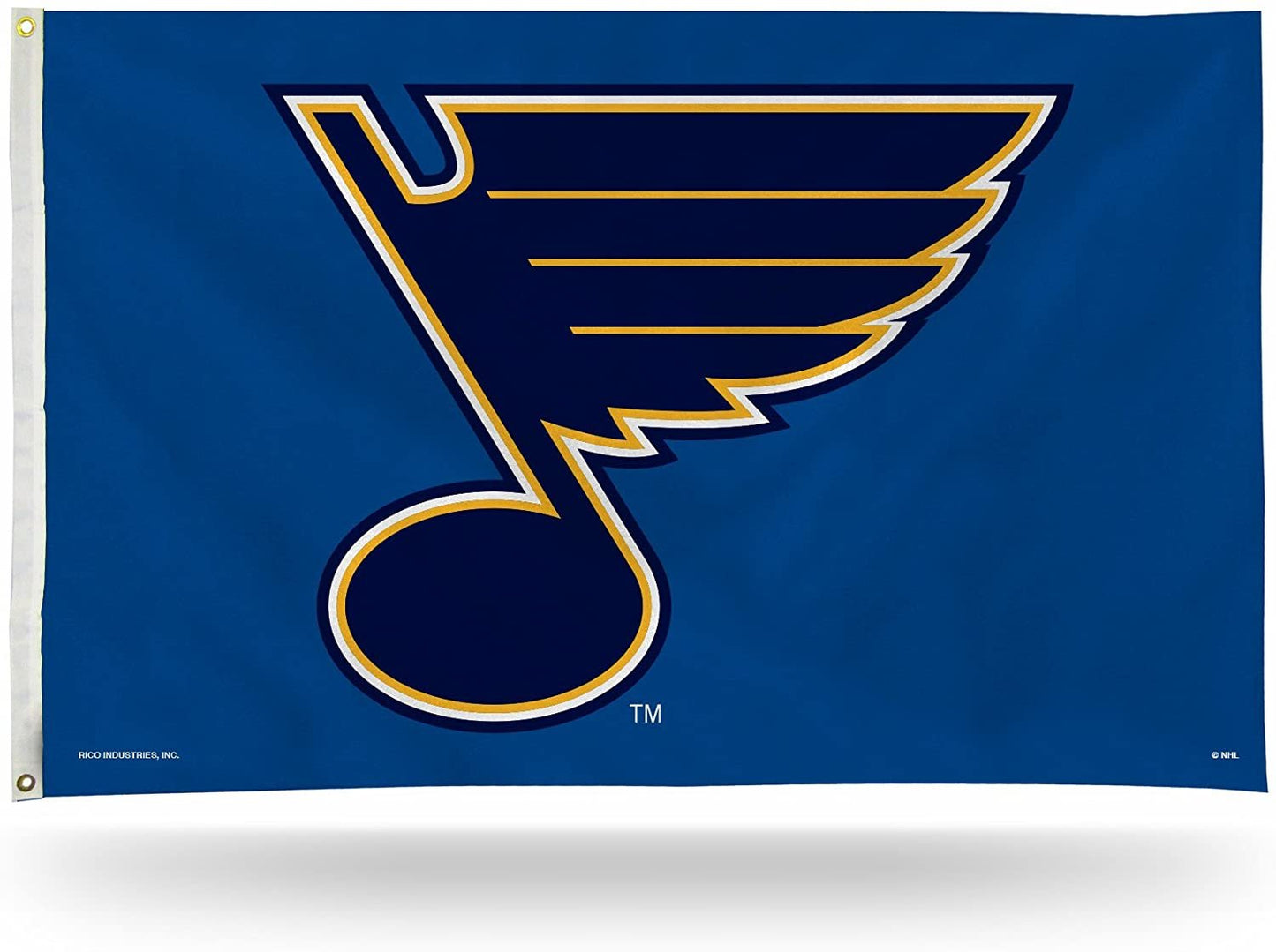 St Louis Blues Premium 3x5 Feet Flag Banner, Logo Design, Metal Grommets, Outdoor Use, Single Sided