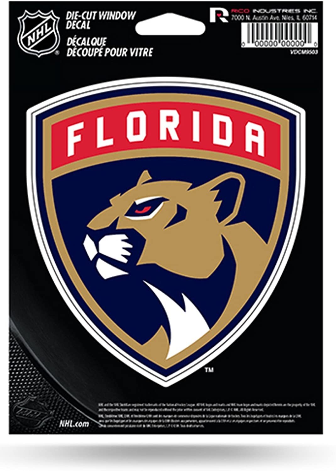Florida Panthers New Logo 5" Flat Vinyl Die Cut Decal Sticker NHL Hockey
